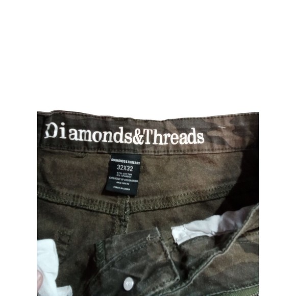 Men's Diamond‎ And Threads Camouflage Jeans Size 32 X 32 - Picture 12 of 13